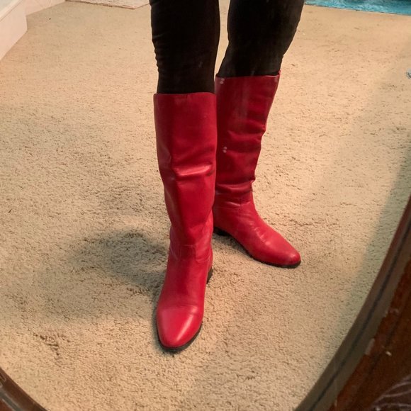 naturalizer red boots